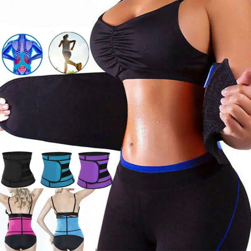 

Sweat Shaper Slimming Belt Body Shape Adjustable Fitness Waist Trainer Corset Shapewear for Weight Loss M-3XL