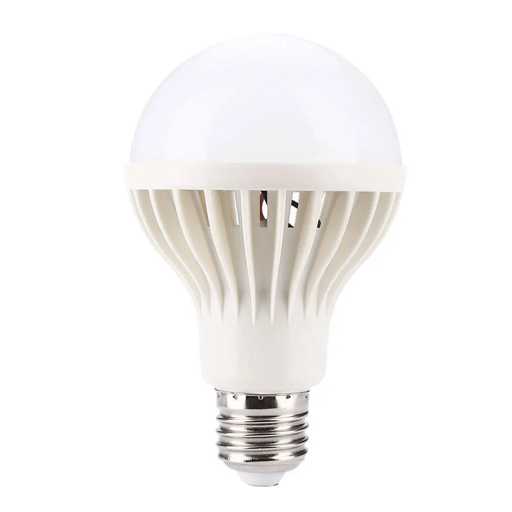 E27 12W LED Bulb Light Sound Sensor PIR Motion Detection Household White