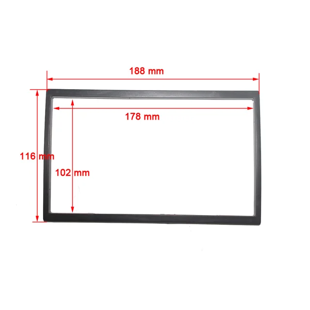 2 din Universal android car radio Fascia 10 inch Frame change to 9 inch 2 Din Car Radio Fascia frame Dash Kit Installation Frame universal 188x116 mm