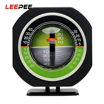 

LEEPEE High-precision Car Vehicle Declinometer Car Compass Gradient Auto Slope Meter Level Angle Built-in LED Inclinometer