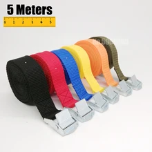 5 метров Авто багаж прицеп фиксированный ремень веревка быстрый выпуск Cam пряжка Привязать вниз для мотоцикла велосипед Грузовой ремни Натяжной Канат