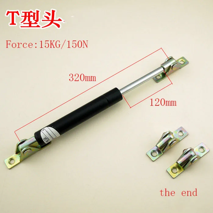 

Free shipping 320mm central distance, 120 mm stroke, pneumatic Auto Gas Spring, Lift Prop Gas Spring Damper