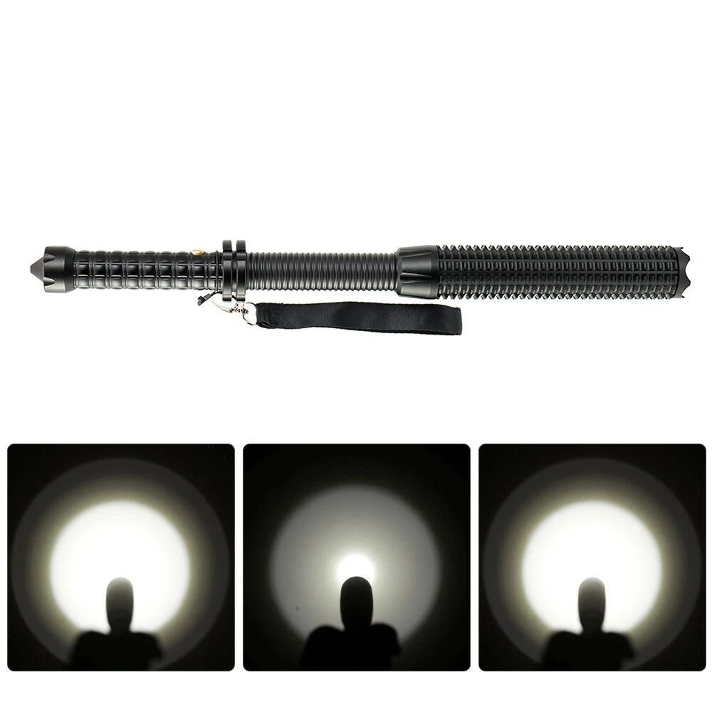 Camping Powerful Baseball Bat Mace Shaped LED Flashlight For Security And Self Defense Ultra Bright Baton Torch Ass Kicker | Спорт и