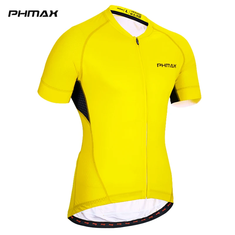 yellow PHMAX Pro велосипедная майка 5 цветов летняя одежда для горного велосипеда одежда для велоспорта Одежда для велоспорта Ropa Maillot Ciclismo для мужчин и женщин - Цвет: yellow