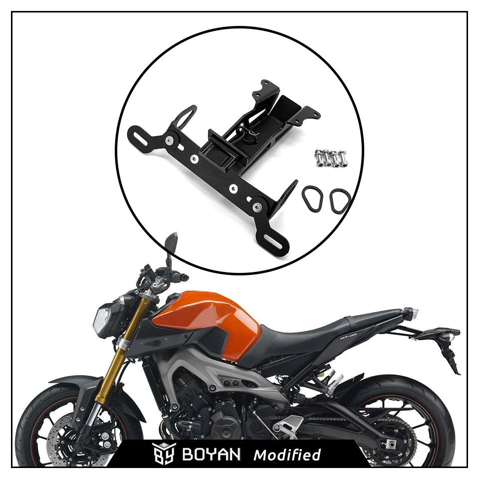 Кронштейн для номерного знака мотоцикла YAMAHA MT 09 MT09 FJT09 Tracer FJ 2015 2018|Номерной знак| |