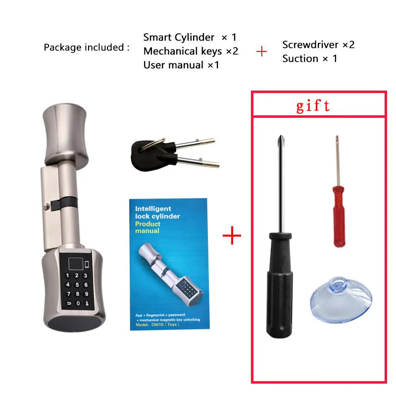 Дверной смарт-замок TUYA с Bluetooth и управлением паролем (art.: 3a39e00941e) - 3a39e00941e