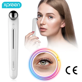 

Xpreen Eye Massager Anti Aging Wrinkle Eye Patch Ion Relief Massage Rejuvenation Beauty Care Portable Pen Eye Care Tool 1PC