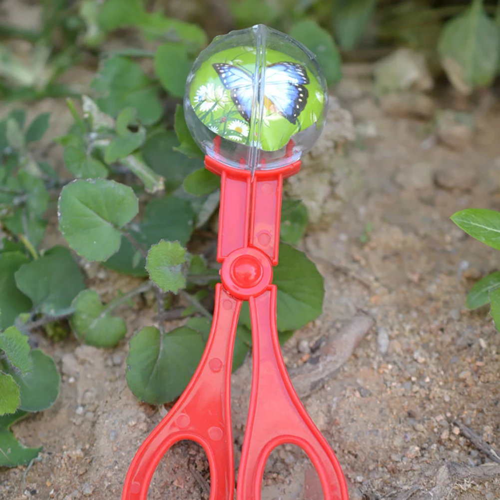 Bug Insect Catcher Scissors Tongs Tweezers Scooper Clamp Kids Toy Cleaning Tool For Biological outdoor adventure game toys 2