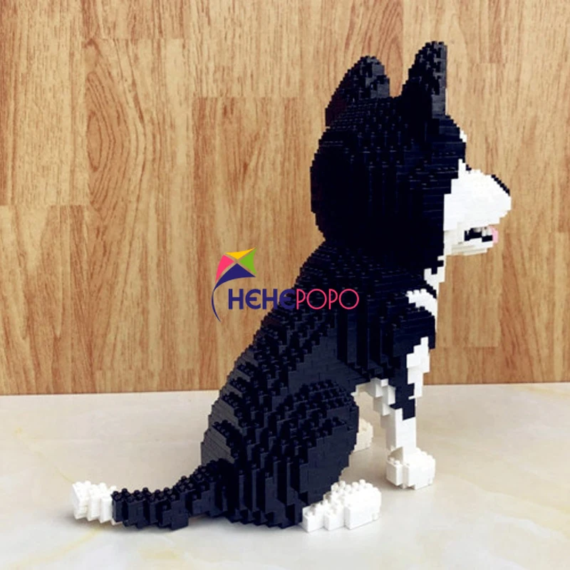 16042 сибирская хаски собака животное 3D модель 1900 шт DIY алмазные мини строительные