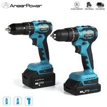 21V Wireless Impact Charging Hand Mini Drill 3 Function Brushless Electric Cordless Screwdriver For Makita Lithium Battery Tools