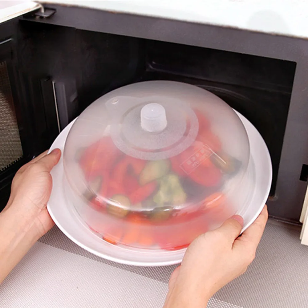 Microwave Plate Cover Odorless Guard Lid with Steam Vent Anti-dust Food Fresh 