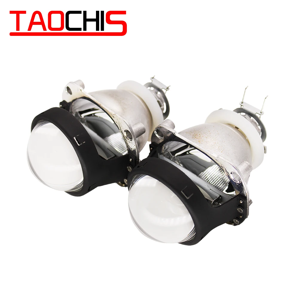 TAOCHIS 2,5 дюймов WST мини фары Bi Xenon линза проектора H4 H7 разъем для DIY модернизационная Лампа мотоцикл высокий низкий пучок H1 HID