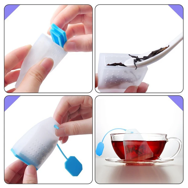 100 шт силиконовый ситечко для чая многоразовый нетоксичный травяной фильтр