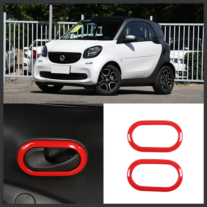 

Стайлинг автомобиля для Smart 453 Forfour Fortwo 2015-2020 ABS Автомобильная внутренняя дверная чаша ручка декоративные наклейки автомобильные аксессуары для интерьера