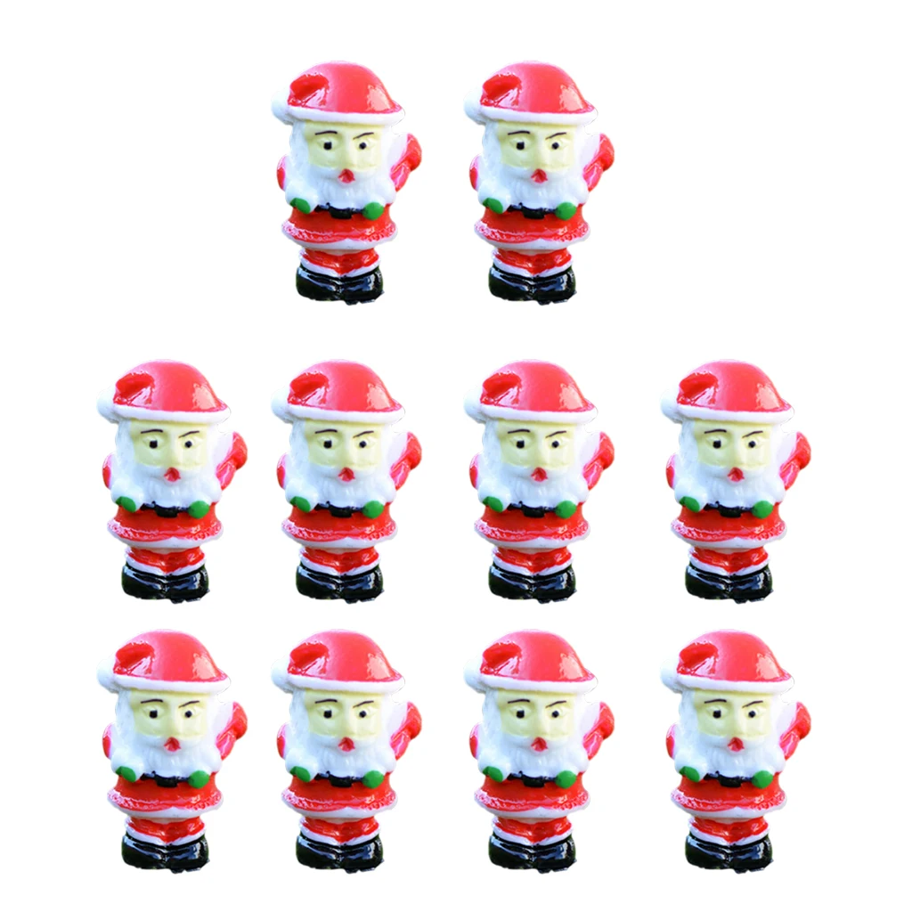 10pcs Miniature Micro Landscape Bonsai Ornament Fairy DIY Decor Santa Clause