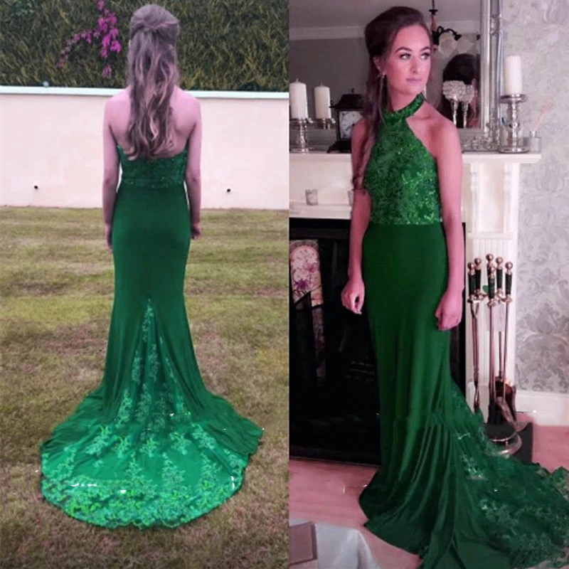 emerald green mermaid bridesmaid dresses
