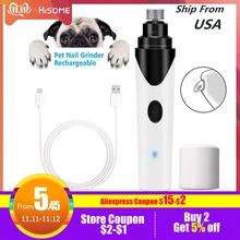 Электрический шлифовальный для ногтей для домашних животных, для лап для собак, инструмент для ухода за ногтями, машинка для стрижки ногтей для кошек, Обрезной, зарядка через usb, товары для домашних животных
