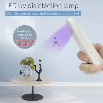 

Rechargeable USB Handheld UVC Germicidal Lamp Disinfection Lamp Portable Home Travel Ultraviolet Light Tubes UVC Sterilizer 1.5W