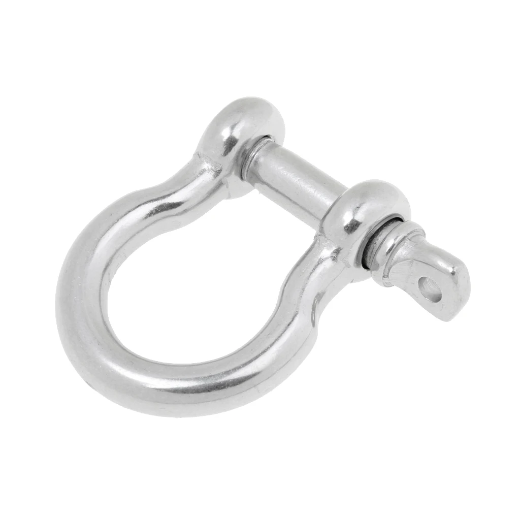 6mm 8mm Marine Boat Chain Rigging Bow Shackle Captive Pin - Stainless Steel