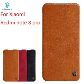

For Xiaomi Redmi Note 8 Pro Case Cover NILLKIN PU Leather Flip Case For Xiaomi Redmi Note 8 Pro Cover Wallet Leather Case