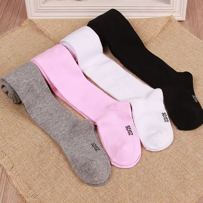 newborn baby girl white tights