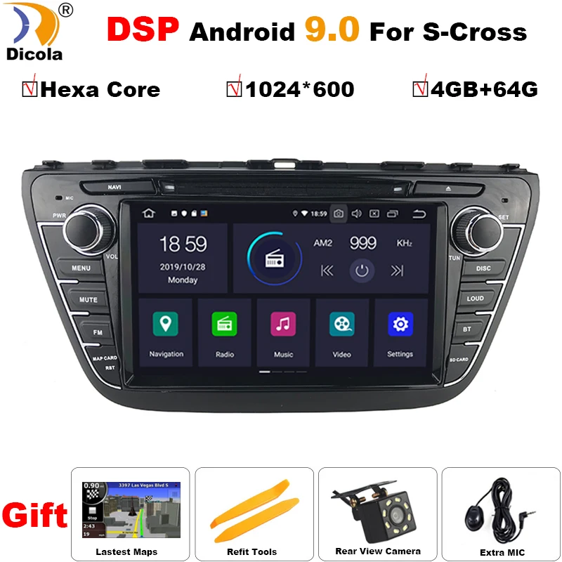 PX6 DSP8\ IPS Display Android 9 Car DVD For Suzuki SX4 S-Cross 2013-2015 Auto Radio Stereo GPS Navigation Audio Video Backup Cam PX6 DSP8\ IPS Display Android 9 Car DVD For Suzuki SX4 S-Cross 2013-2015 Auto Radio Stereo GPS Navigation Audio Video Backup Cam