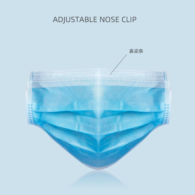 

50pcs Disposable Anti Dust Mask 3 Layer Non Woven Mouth Face Mask Anti-Pollution Meltblown Cloth Earloops Masks Fast Shipping