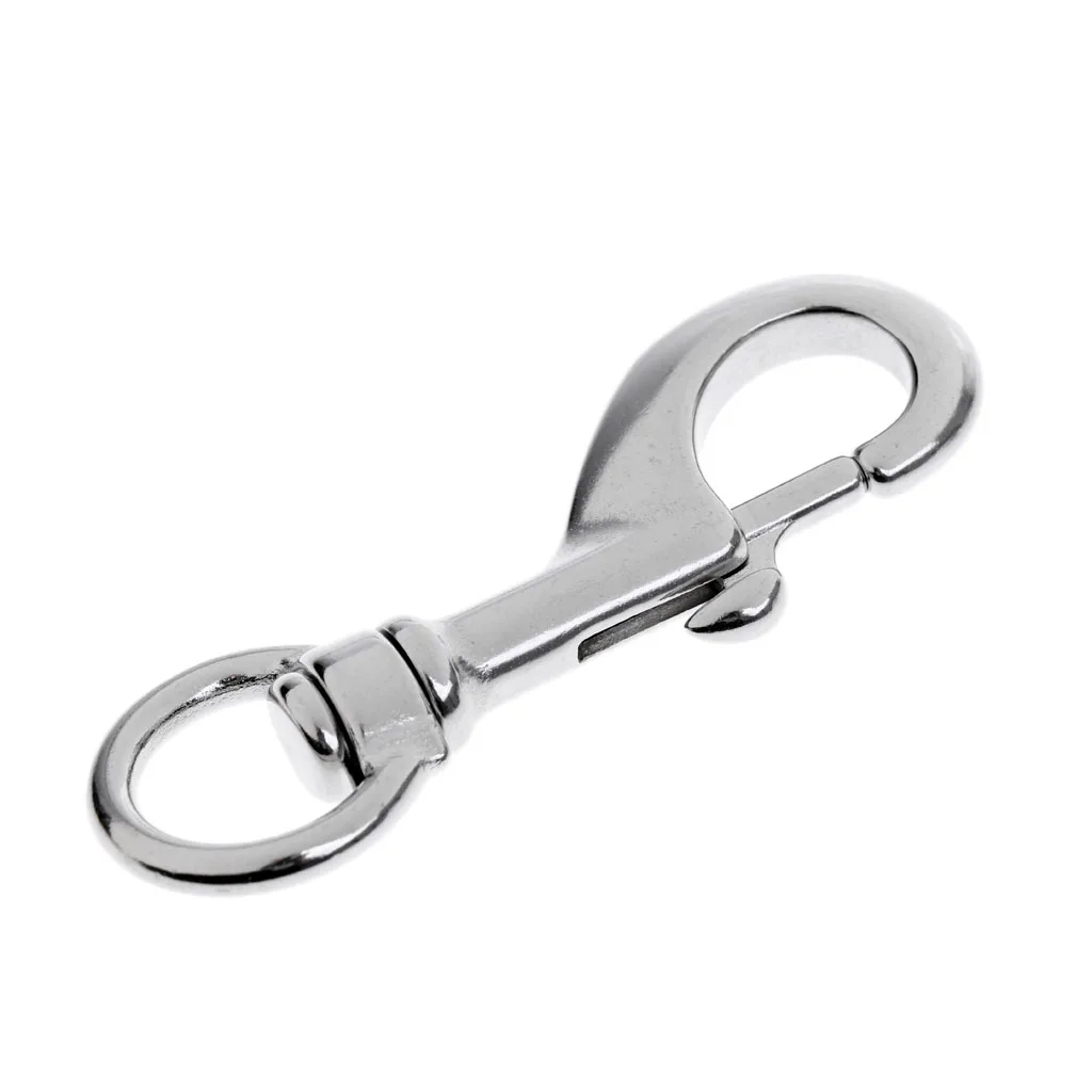 

Set 8 Marine Grade Clip, Single Ended Bolt Snap for Scuba Diving, Pet Leash, Gate Latch, Bag Strap, Clothes Line, Tarp Cover