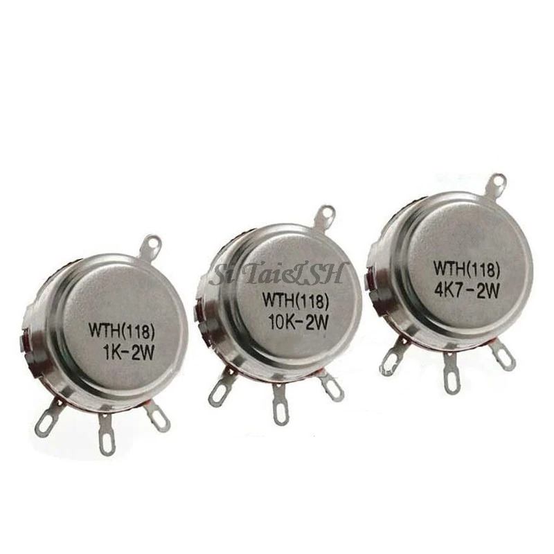 1 set WTH118 DIY Kit Parts 2W 1A Potentiometer 1K 2.2K 4.7K 10K 22K 47K 100K 470K 1M for Potentiometer Kit