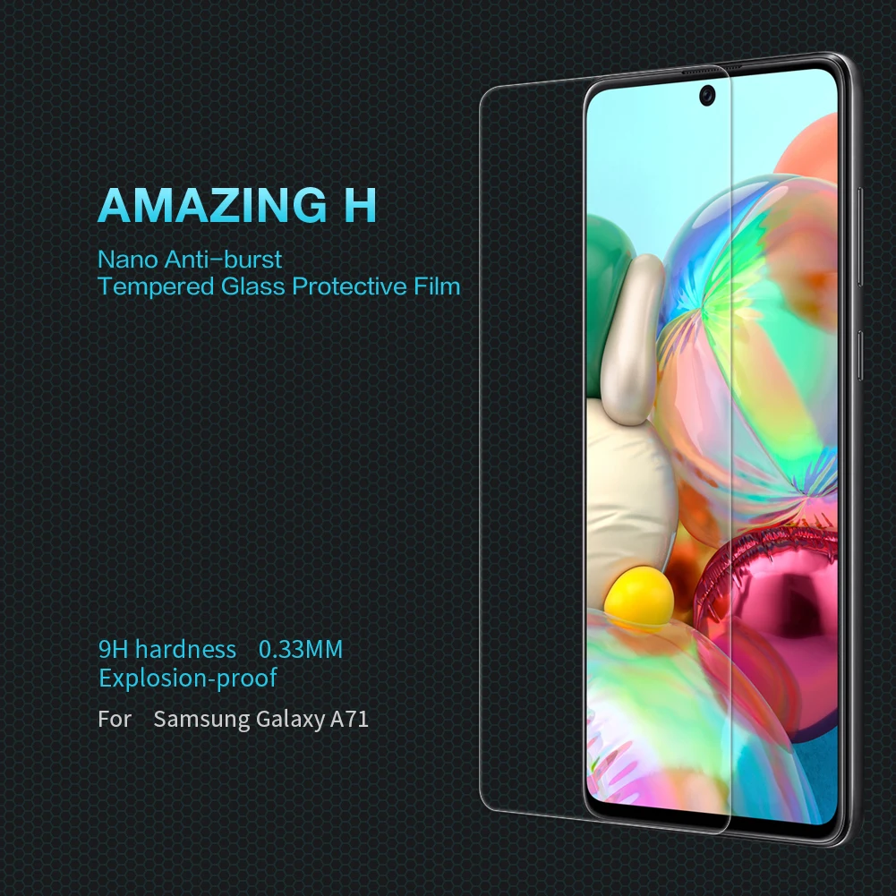 NILLKIN for Samsung Galaxy A71 Glass Sreen Protector Amazing H 0.33MM Anti-Burst Film Tempered | Мобильные телефоны и