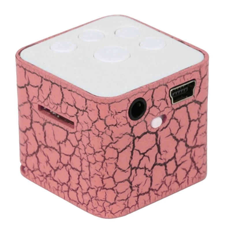 AAAE внешний звук 120 мАч Мини USB 4h MP3-плеер 32x30x30 мм цветной светильник 3 5 MP3