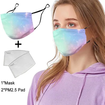 

PM2.5 Breathable Outdoor Unisex 1PC Dustproof Windproof Foggy Haze Anti-spitting Protective Mask+ 2PCS Filter Face Mouth Mask