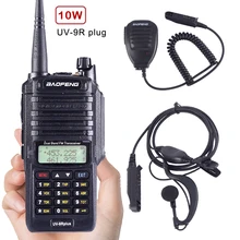 Baofeng UV-9R plus высокая мощность обновление водонепроницаемый IP67 walkie talkie 10 Вт для двухсторонней радиосвязи дальность 10 км 4500 мАч UV 9R plus