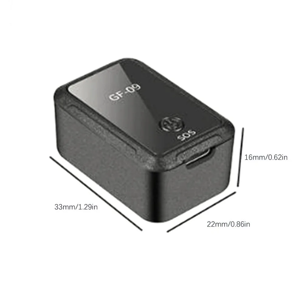 GF-09 мини gps трекер приложение управление защита от кражи локатор Магнитный диктофон для автомобиля/человека расположение