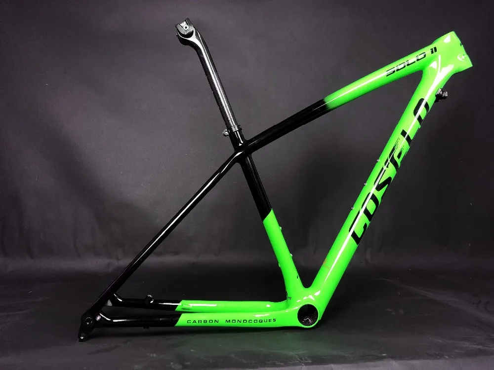 Flash Deal 2019 T1000 Carbon Fiber Costelo SOLO II Mountain MTB 29er Carbon frame bicycle frame seatpost clamp only 820-920g Super light 2