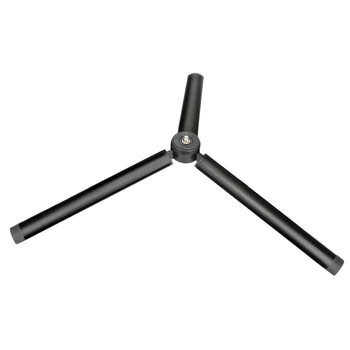 

RISE-Aluminum Alloy Black Extension Stick Holder Stand Tripod Mount Handheld Gimbal for DJI OSMO Mobile 3 Portable 18.1cm Tripod