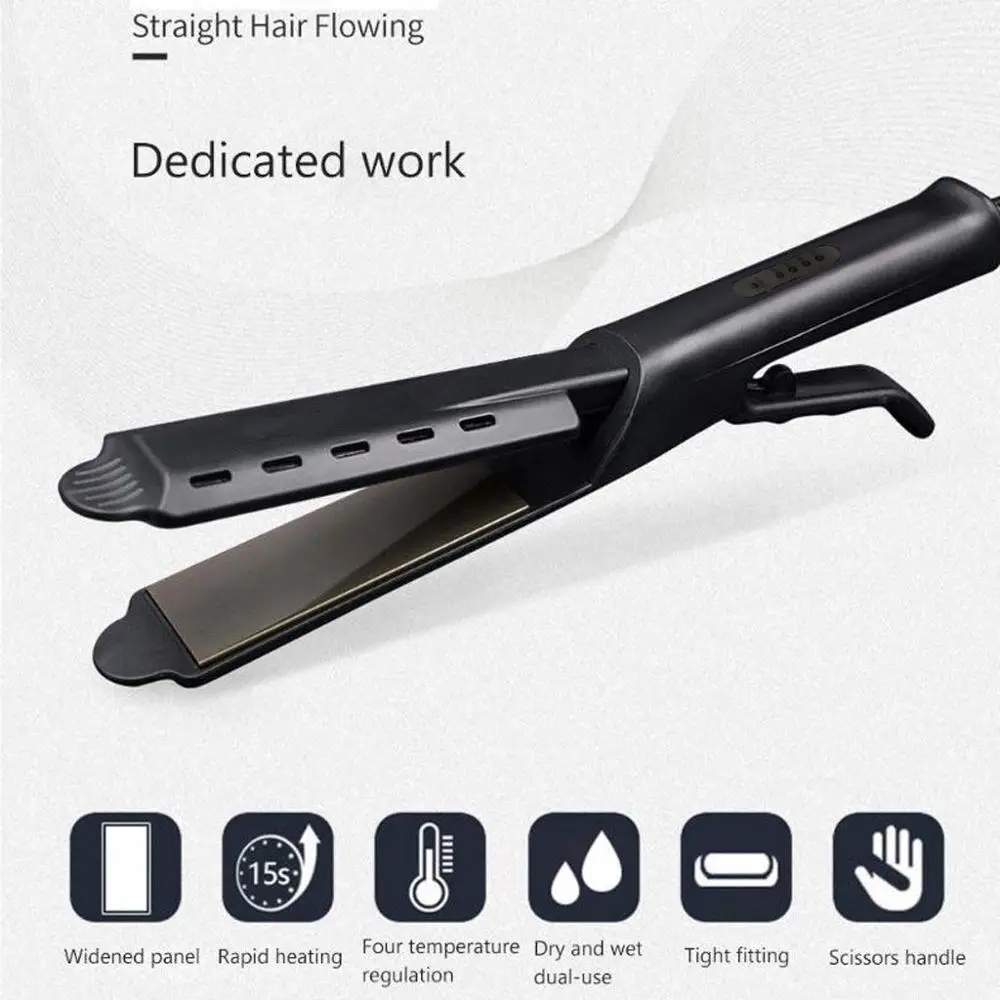 

Steam Hair Straightening Iron Fast Thermal Four-gear temperature adjustment Tourmaline Ceramic Heating Plate Hair Straighteners