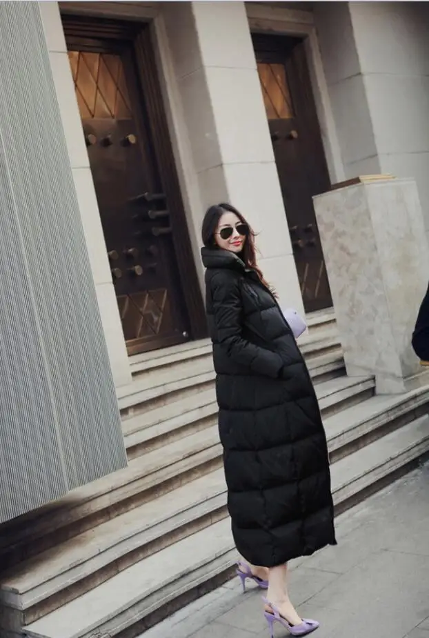 Женская одежда; непроницаемая длинная обувь; grande Tail manteau chapeau; grande Tail noir bleu foncte femme doudoune abrigo muje
