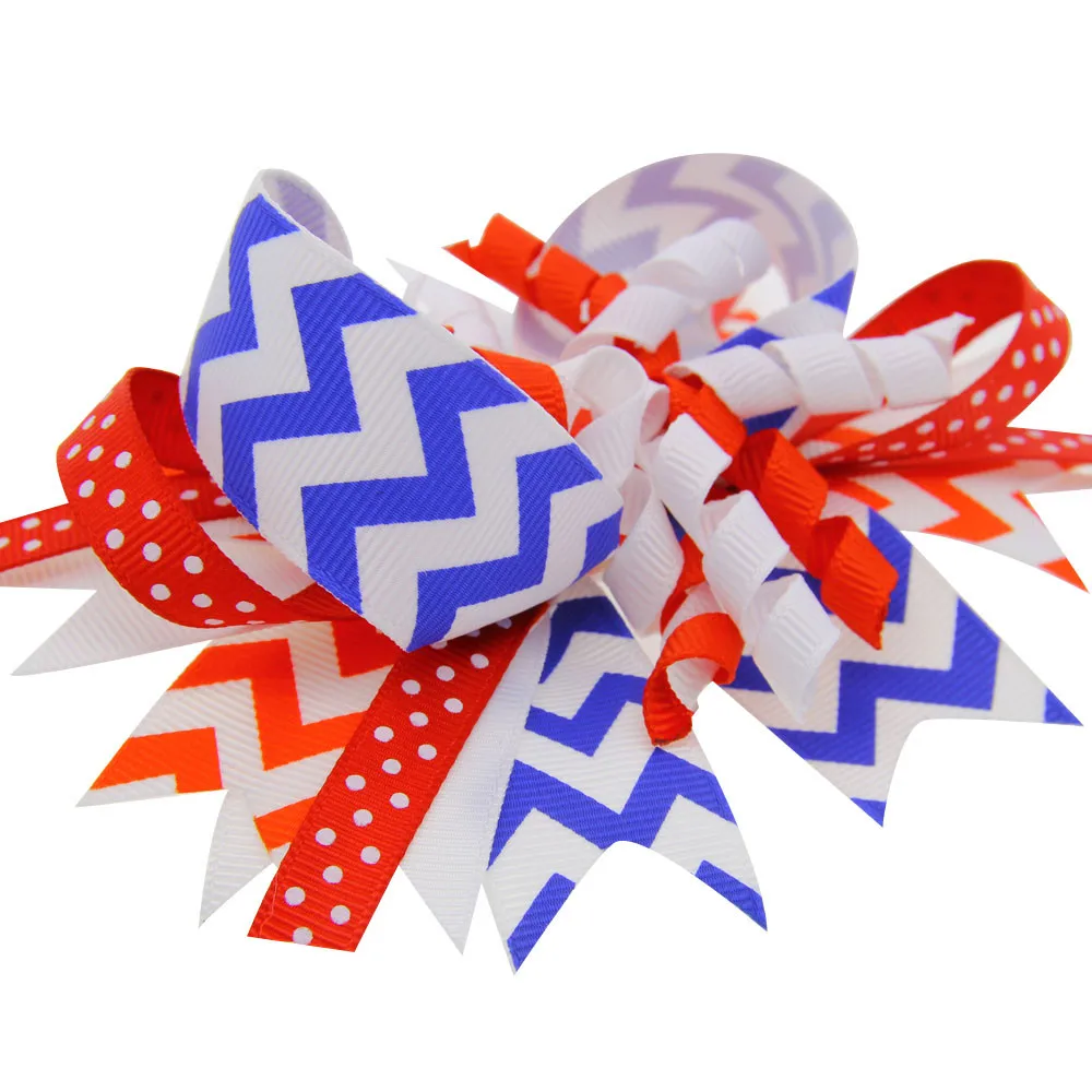 new kids bow hair clip hair band dual-use headdress Newborn kids Bow Headbands Soft Headwear Elastic Head band