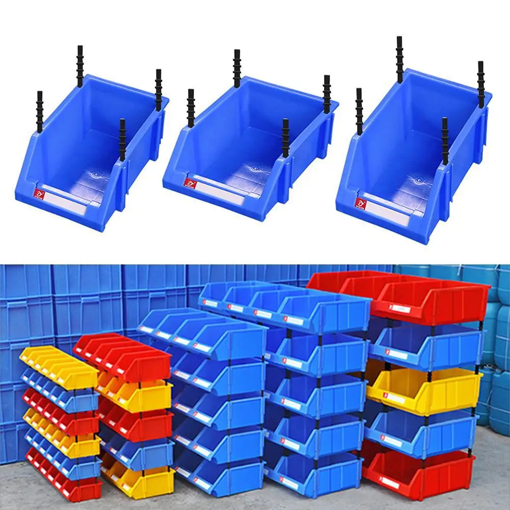 Pack 3 Cajas Organizadoras Apilables de Plastico con Tapa de Click  Resistentes y de Gran Capacidad - AliExpress