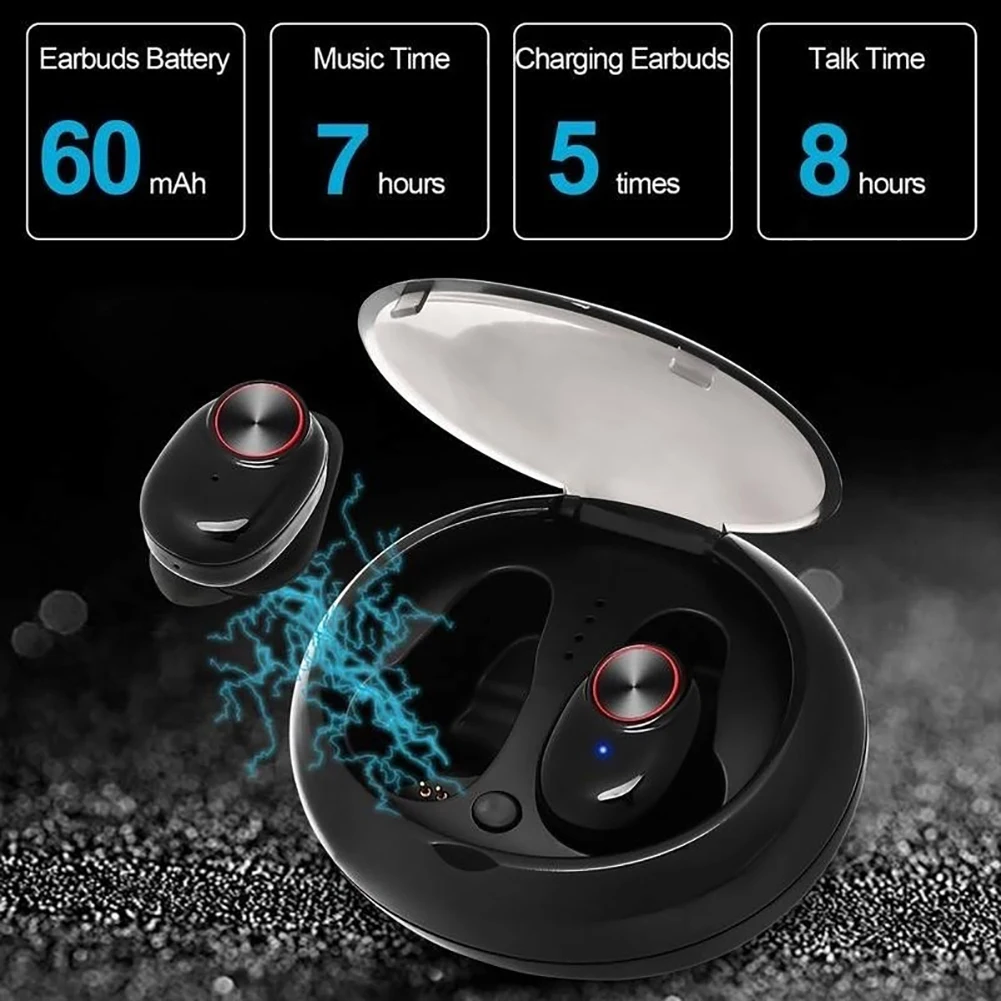 Мини Bluetooth 5,0 беспроводные наушники стерео водонепроницаемые спортивные наушники с микрофоном