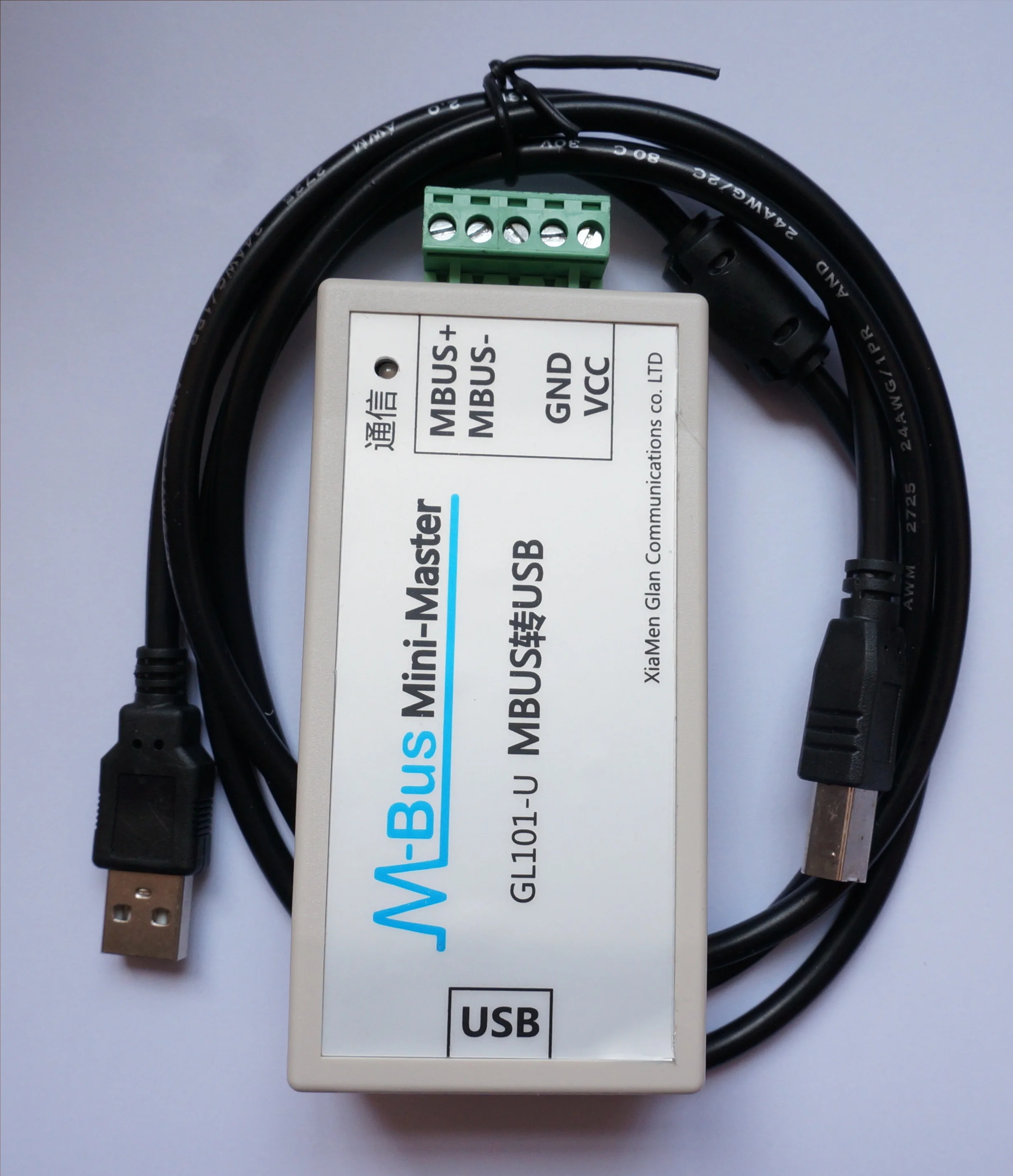 USB адаптер для чтения MBUS/Φ с интерфейсом источник питания может быть подключен к