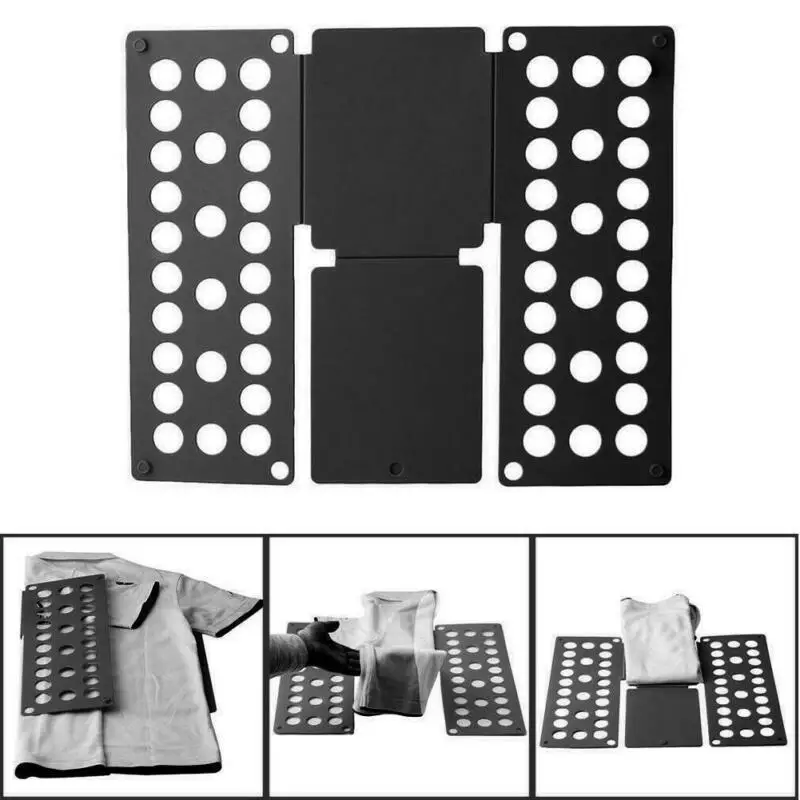 

Magic Clothes Folding Board T-Shirt Quick Folders Organizer Laundry Plastic Fold Save Time Quick Clothes Folding Board Holder
