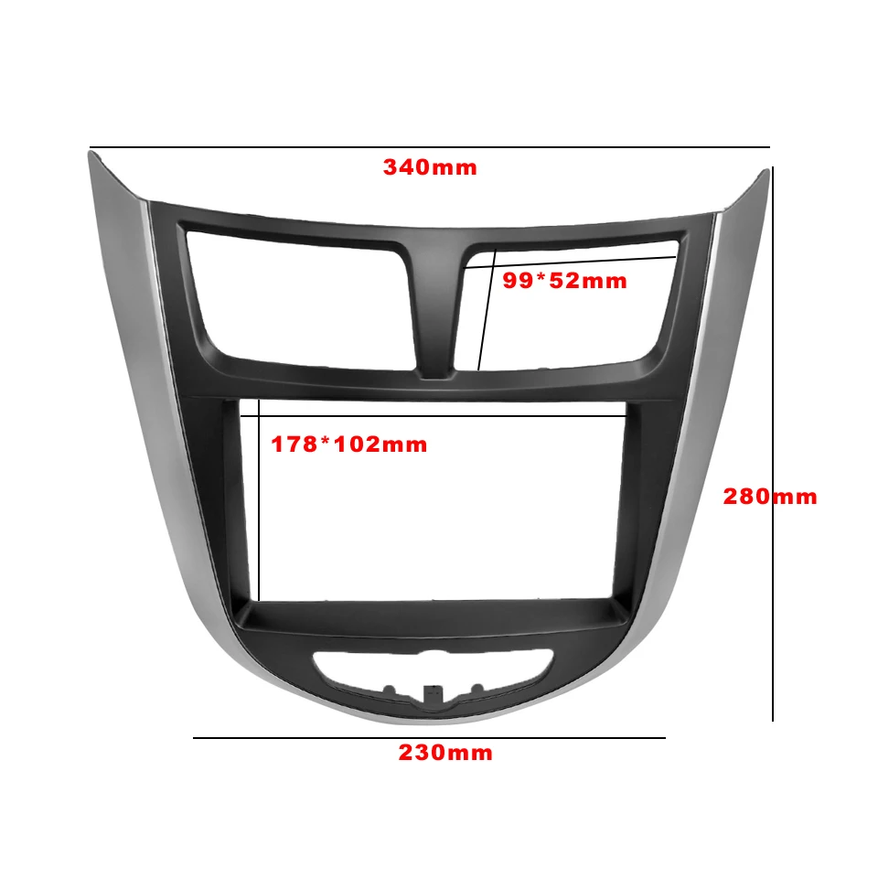 Радио фасции Для hyundai I-25 Accent Solaris Verna аудио панель Dash крепление DVD отделка комплект для ремонта лица объемный CD рамка 2 Din