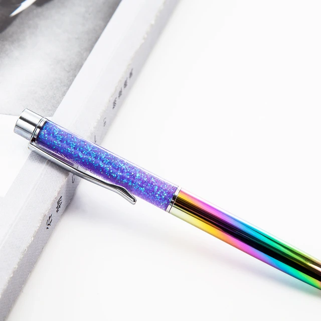 Glitter Barrel Pen - Gold - pens