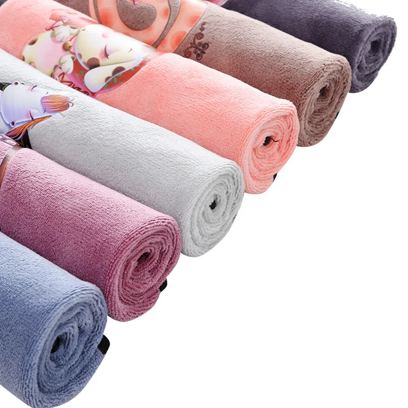  [Hanging Handkerchief] Chinese Zodiac Cartoon Handkerchief Fine Fiber 35*35 Hangable Water-Absorbin