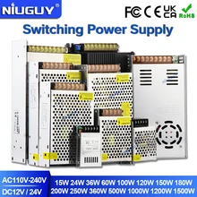

Switching Power Supply Light Transformer AC 110V 240V To DC 12V 24V Power Supply Source Adapter For Led Strip CCTV