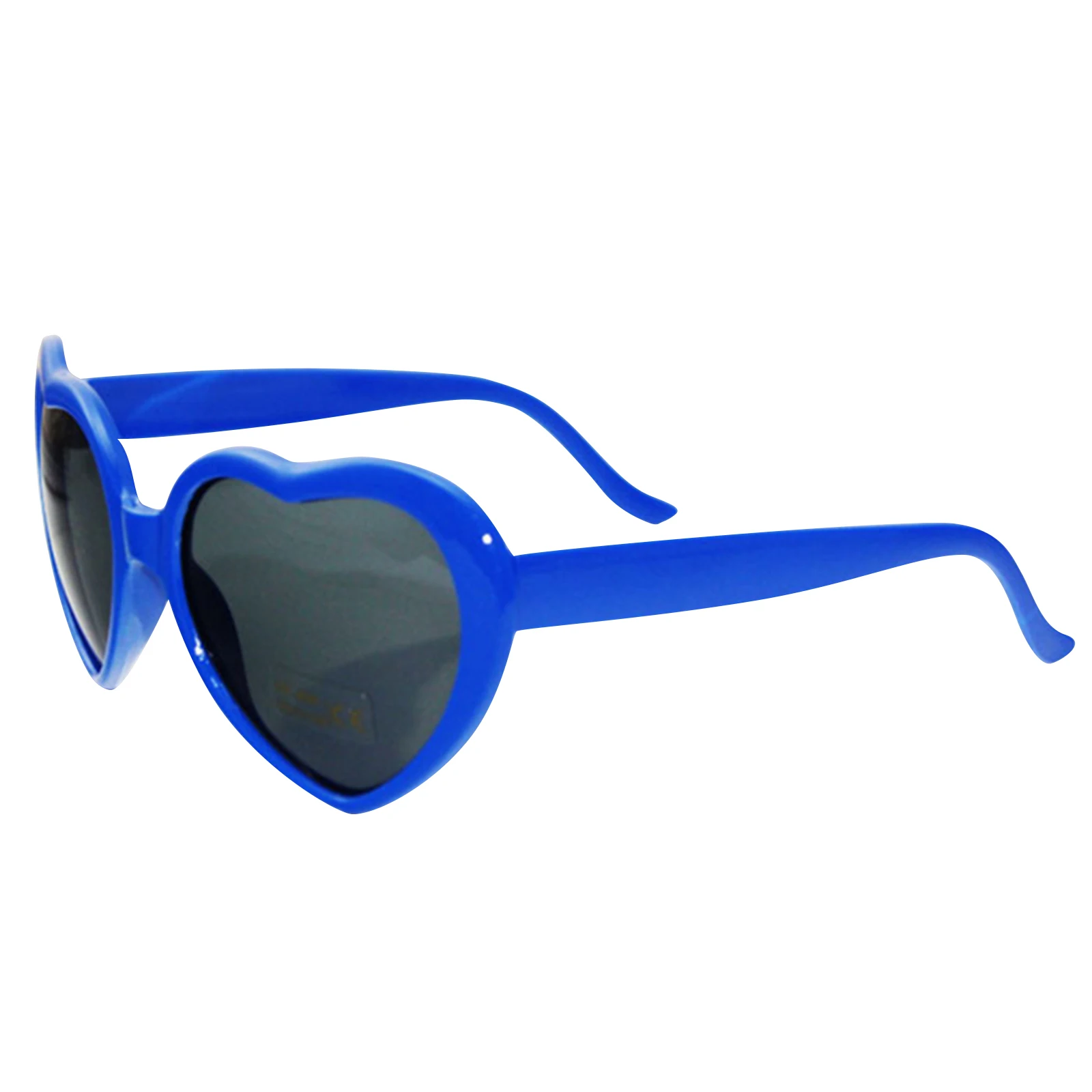 1pc Red Heart Shape Diffraction Grating Party Rave Glasses Plastic, Orbit Light Show Fireworks Refraction Laser Glasses 
