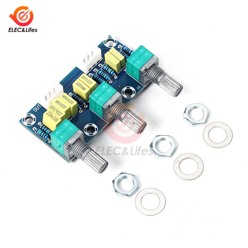 Пассивный усилитель тоновой платы 2 канала низкочастотный электрический с