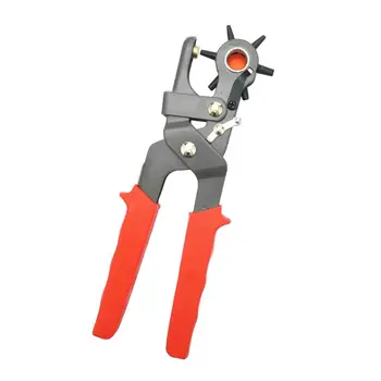 

6 Sizes Round Hole Punch Rotary Leather Plier Puncher Maker Tool for Waist Belt